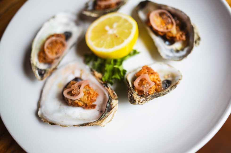 Oysters at a Gatlinburg restaurant